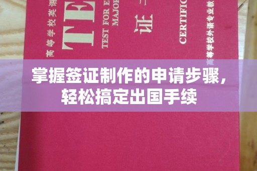 东河掌握签证制作的申请步骤，轻松搞定出国手续