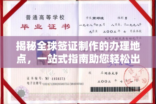 东河揭秘全球签证制作的办理地点，一站式指南助您轻松出行