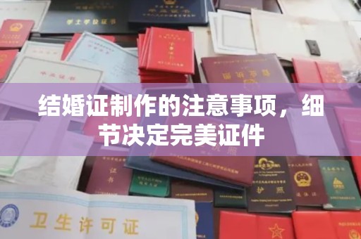 东河结婚证制作的注意事项，细节决定完美证件