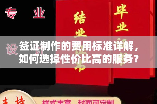 东河签证制作的费用标准详解，如何选择性价比高的服务？