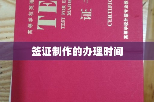 东河签证制作的办理时间